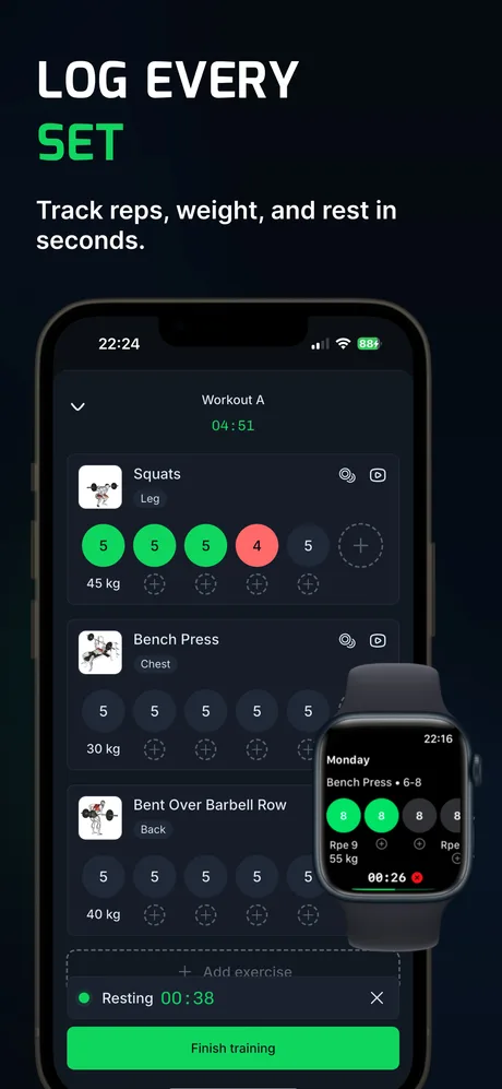 WLog: Workout Tracker Gym Log app screenshot