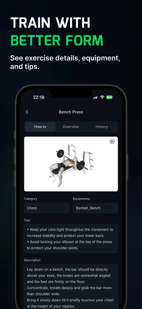 Track every rep and set