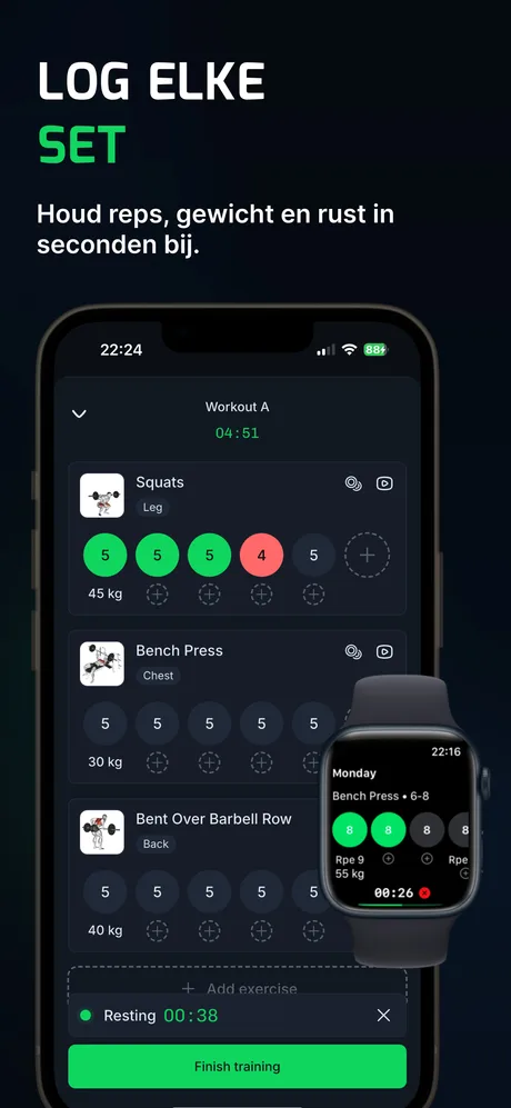 WLog: Gym Workout Tracker app screenshot